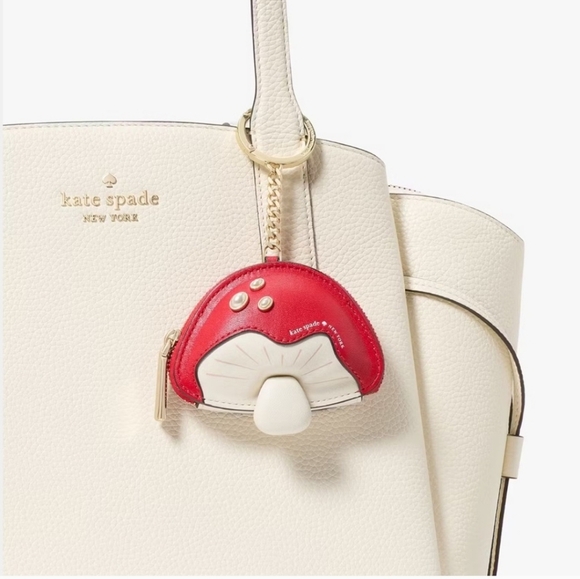 Kate Spade 3D Mushroom Bagcharm, Red Multi - Picture 4 of 4